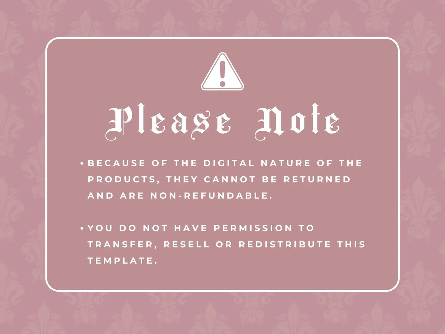 30 Rose Gold Fashion Instagram Kit please note