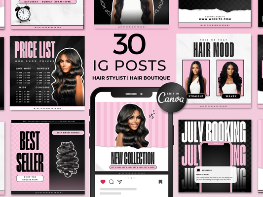 Pink Hair Instagram Kit - Shaima Studio