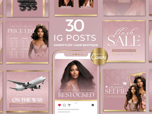 Rose Gold Hair Instagram Kit - Shaima Studio