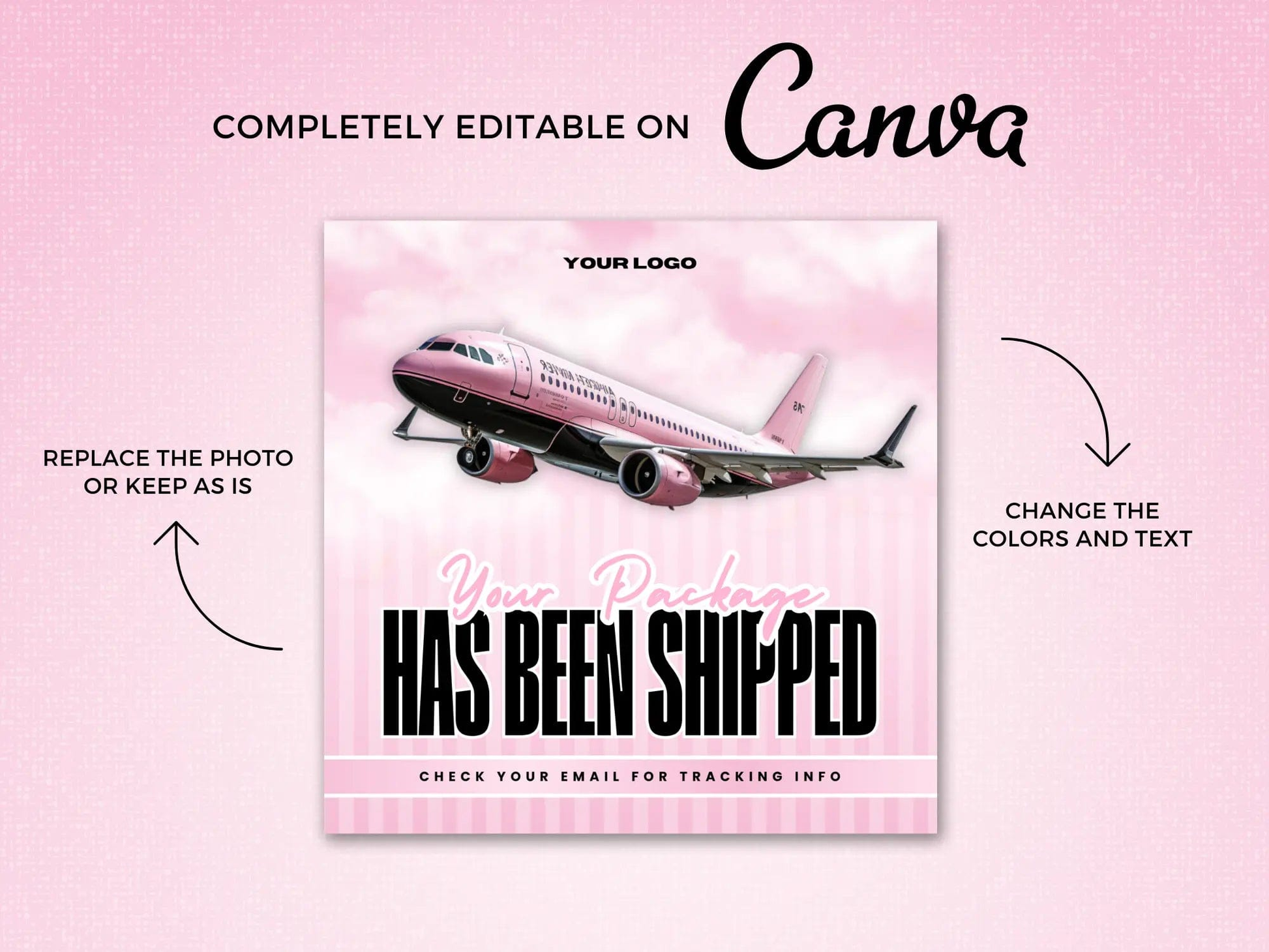 Pink Shipping Flyer - Shaima Studio