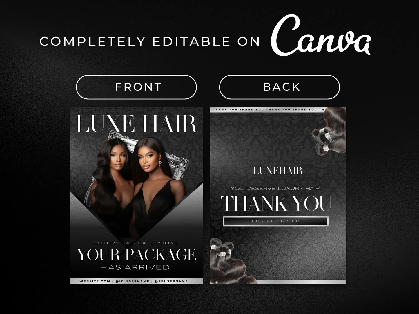 Silver Wig PolyMailer Box - Shaima Studio