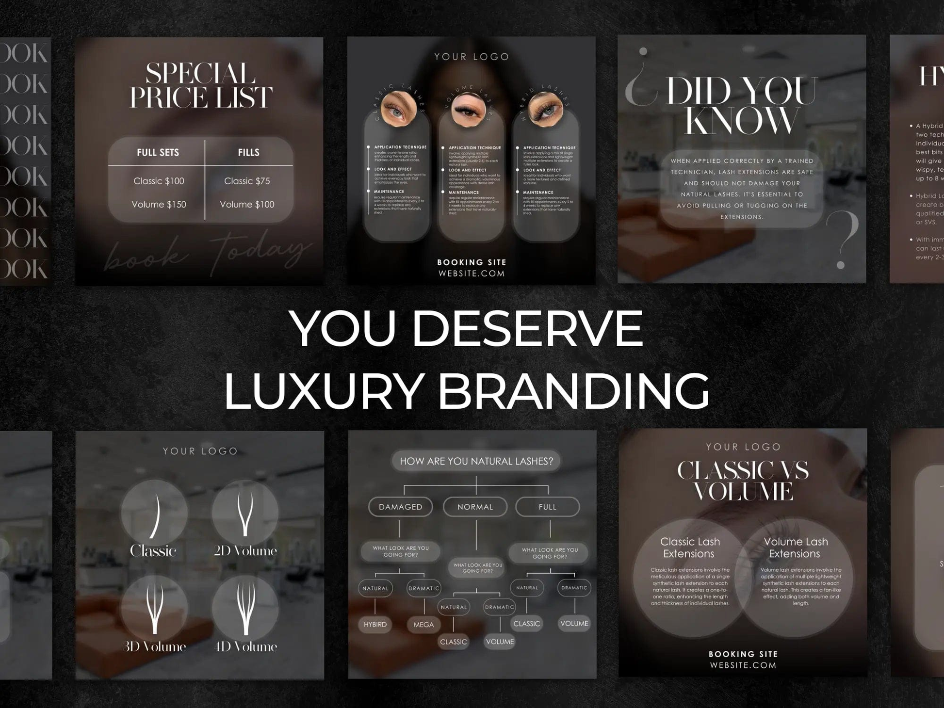 Minimal Black Lash Tech Instagram Kit - Shaima Studio