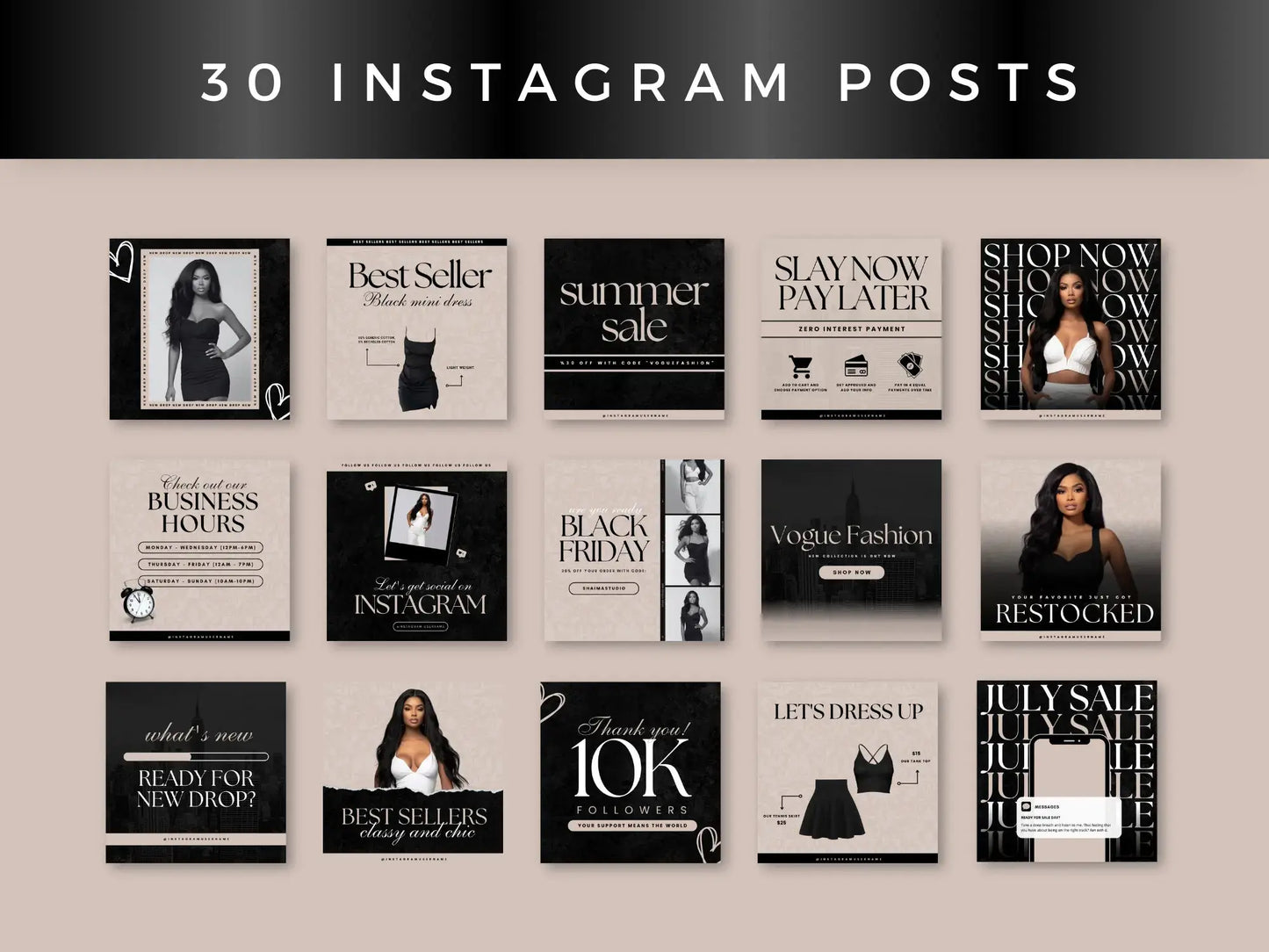 30 Beige Fashion Instagram posts