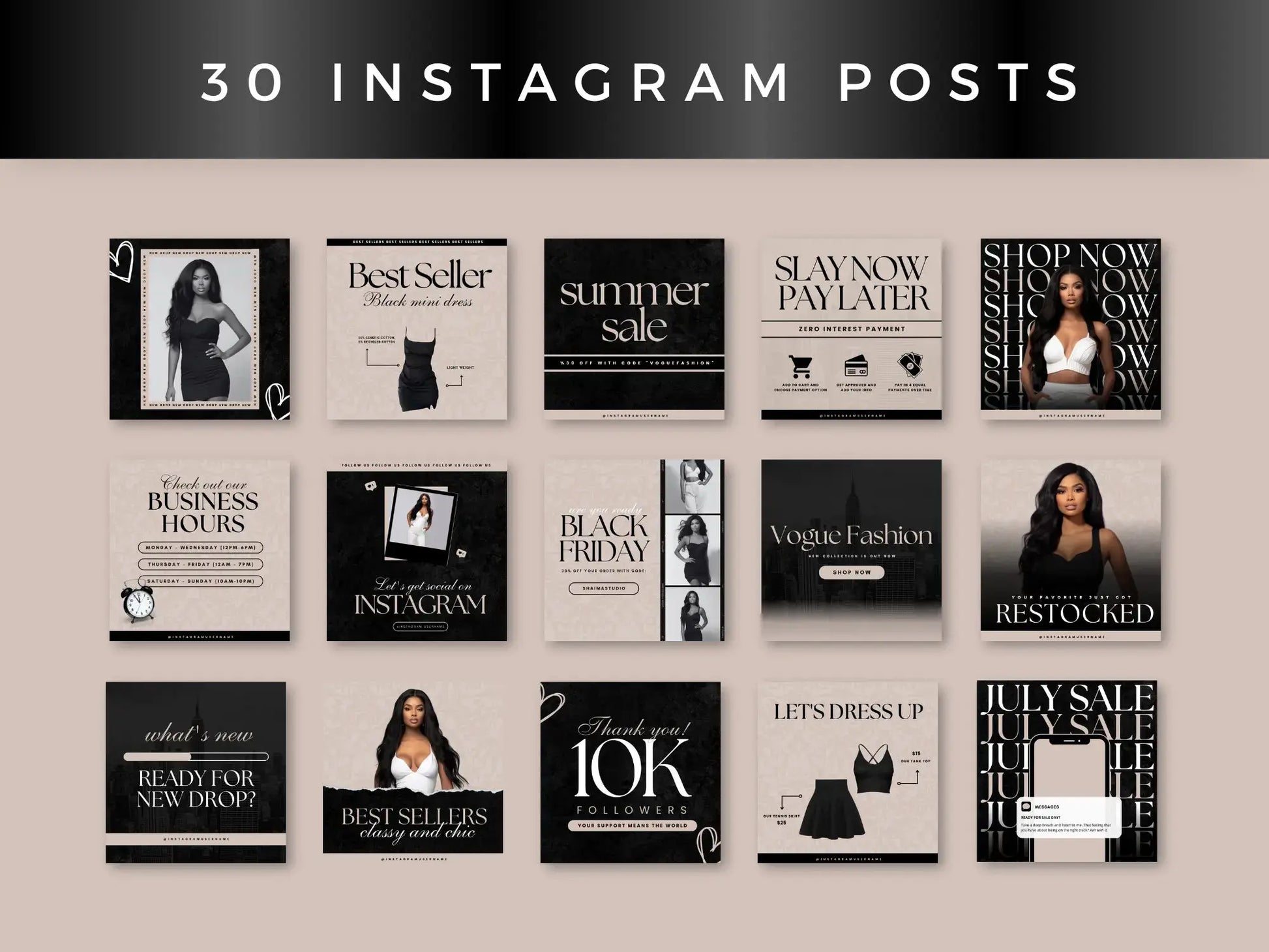 30 Beige Fashion Instagram posts