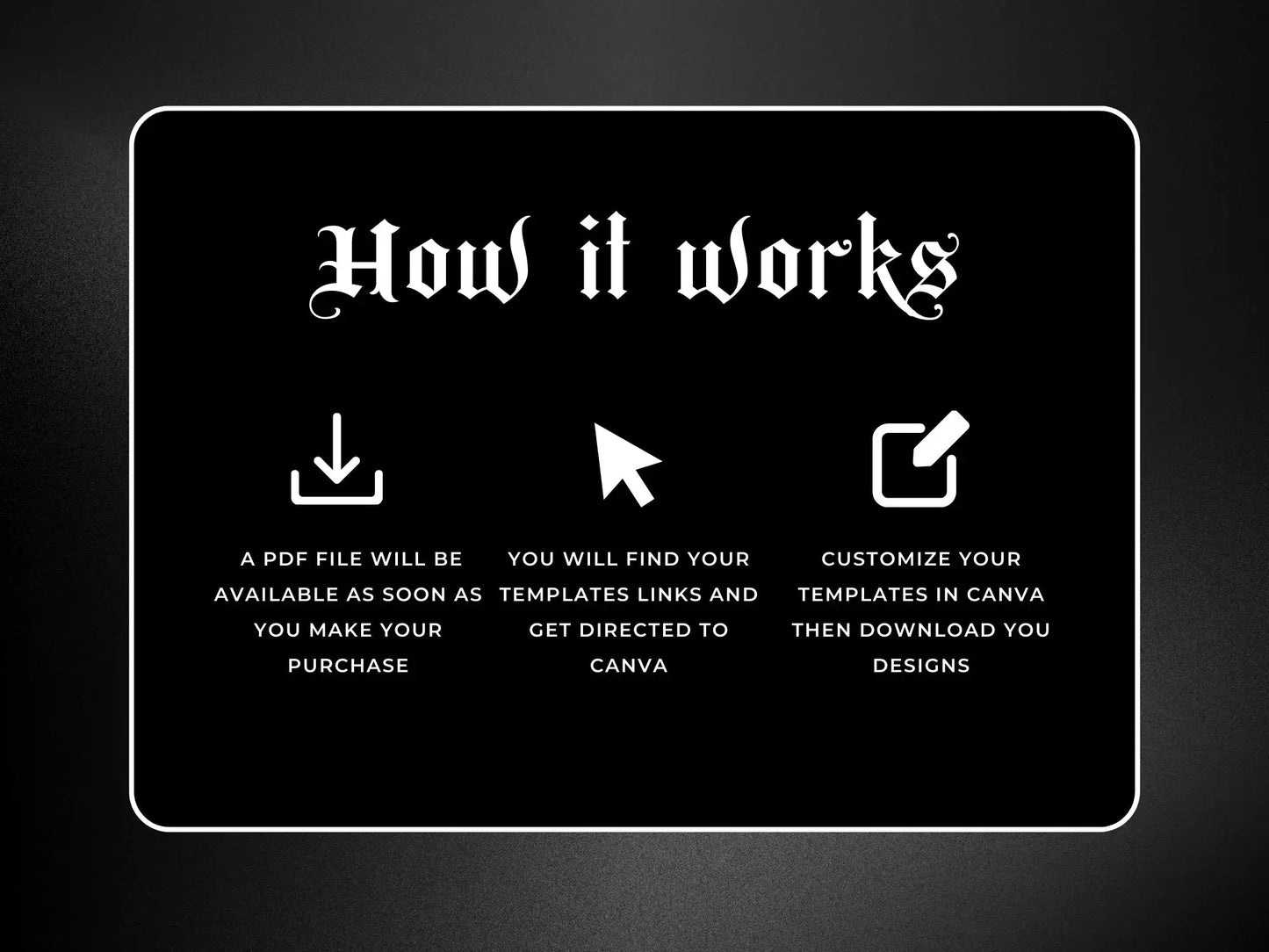 30 Black Fashion Instagram Kit how it works