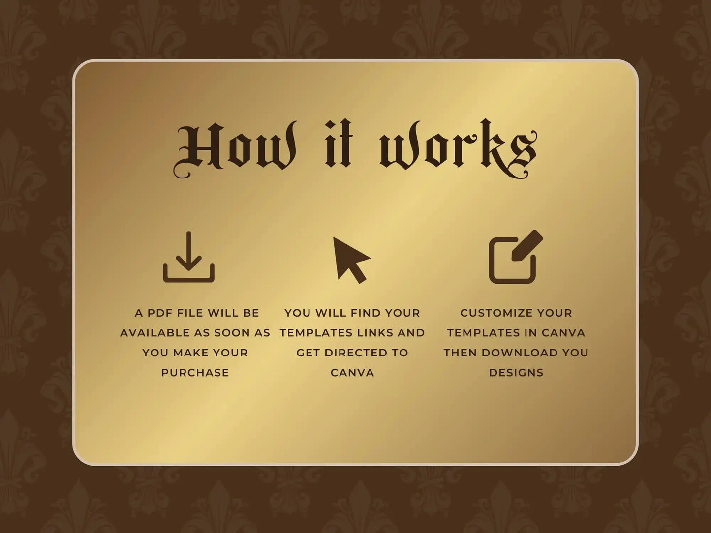 30 Brown & Gold Fashion Instagram Kit how it works