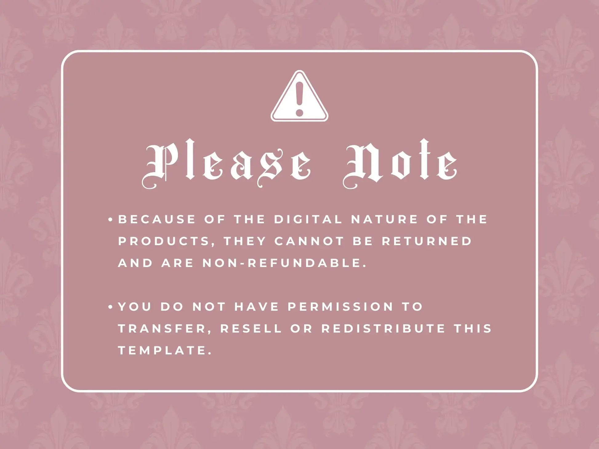 30 Rose Gold Fashion Instagram Kit please note