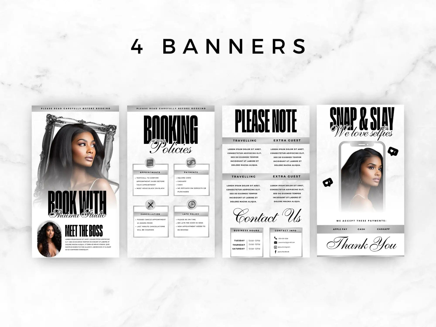 Silver & White Acuity Scheduling Site - Shaima Studio