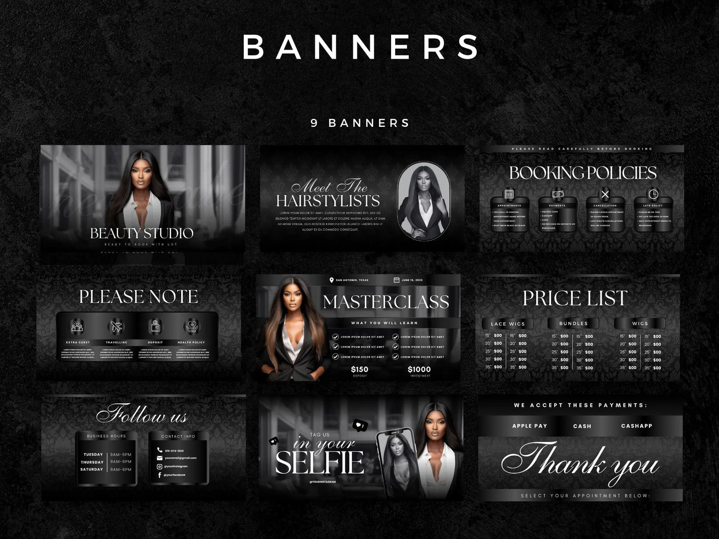 Black Luxury Acuity Scheduling Site - Shaima Studio