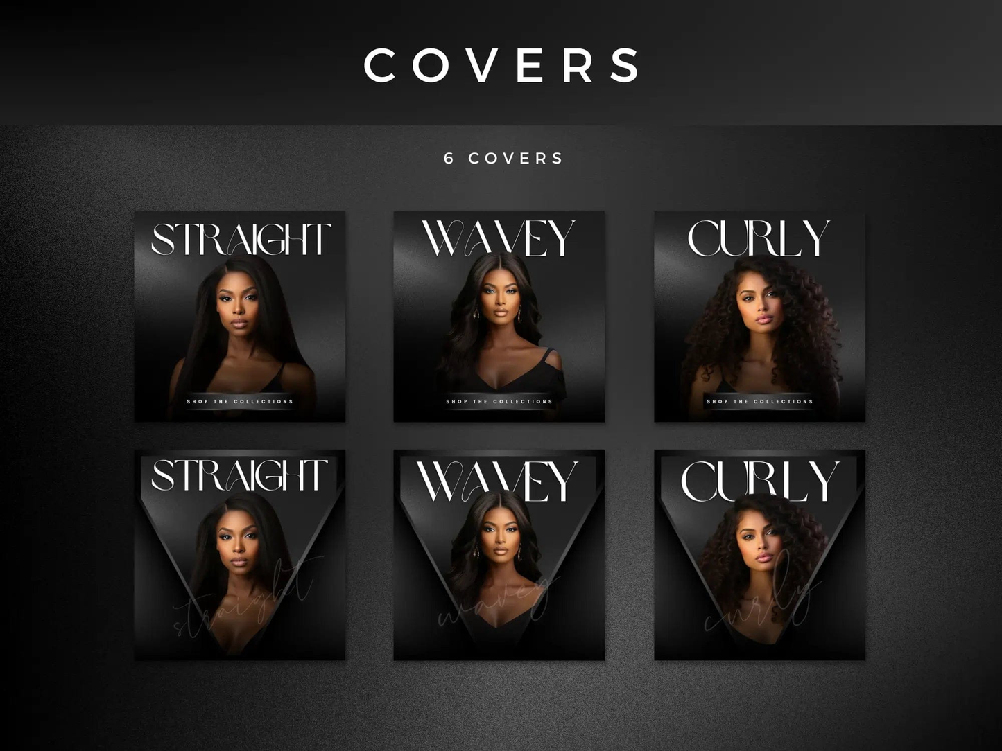 Classy Black Hair Website Banners Cover