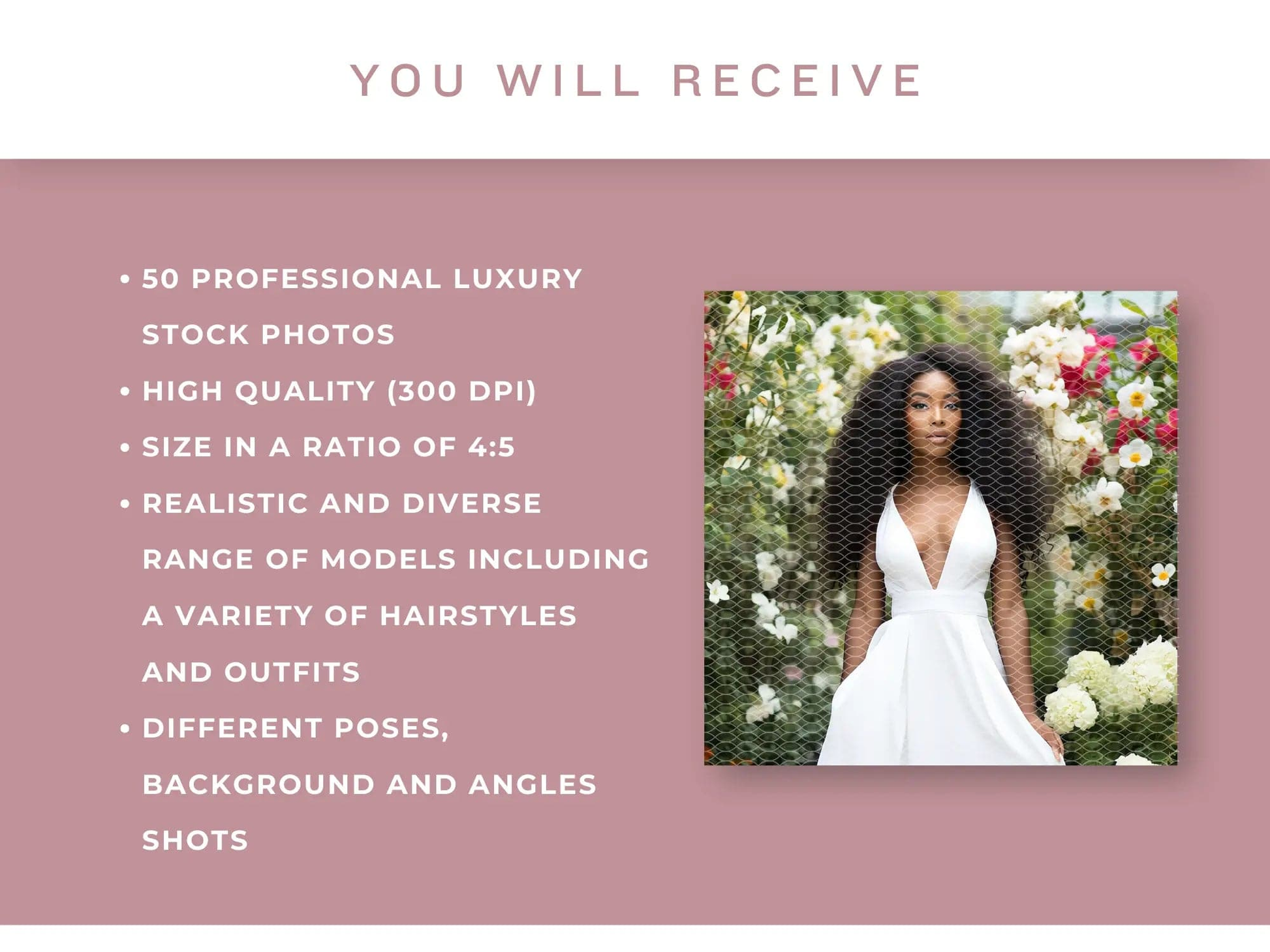 50 Floral Bundle Stock Photos - Shaima Studio