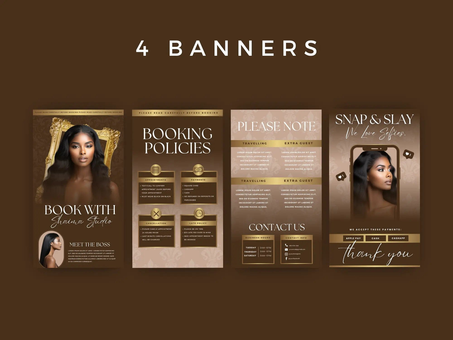 Brown & Gold Acuity Scheduling Site - Shaima Studio