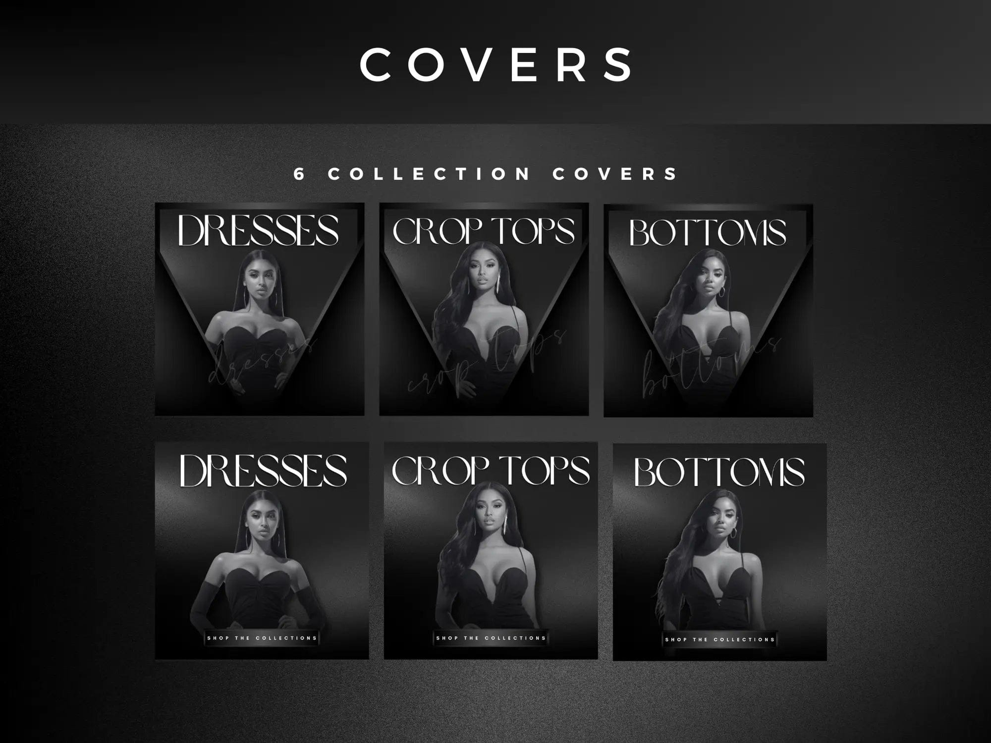 Black & White Fashion Website Banners Cover