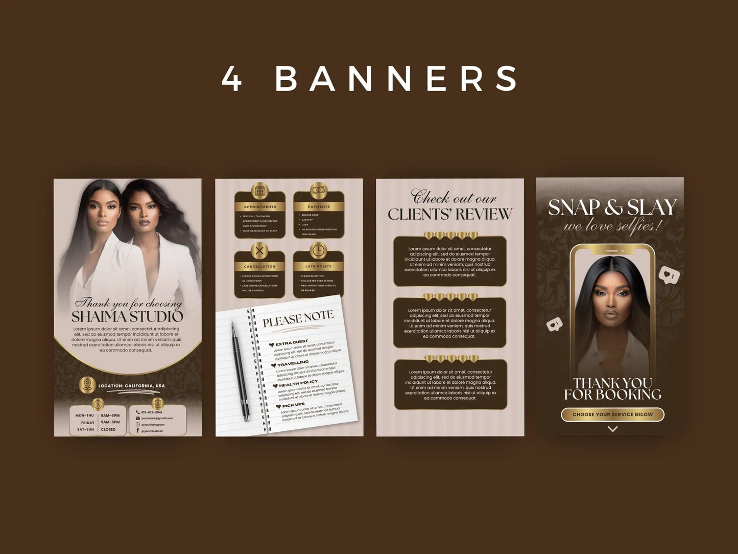 Brown & Beige Acuity Scheduling Site - Shaima Studio