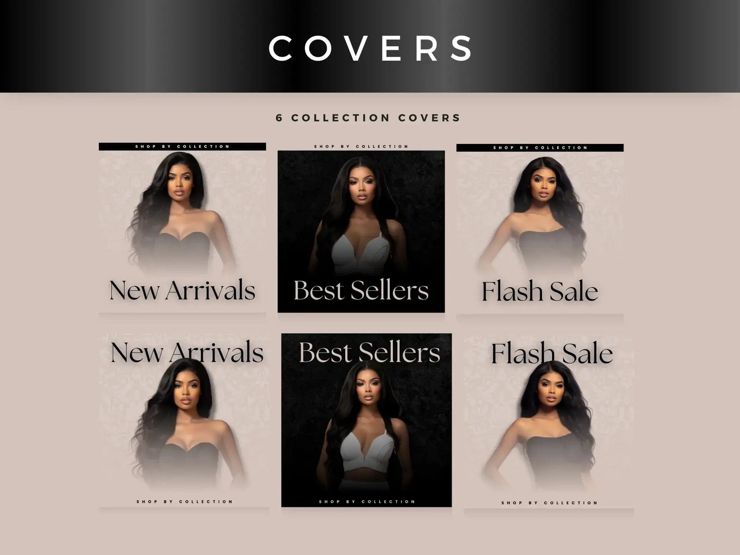 Beige Fashion cover Website Banners