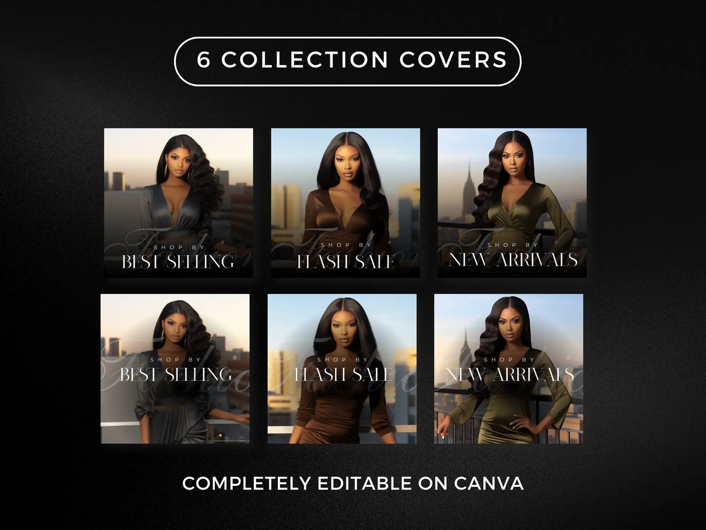 Minimal Black Fashion Website Banners Cover