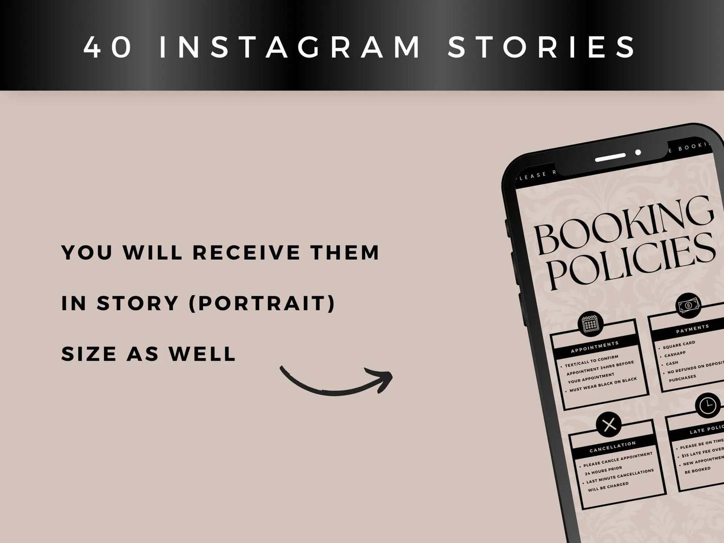 Beige & Black Lash Tech Instagram Kit - Shaima Studio