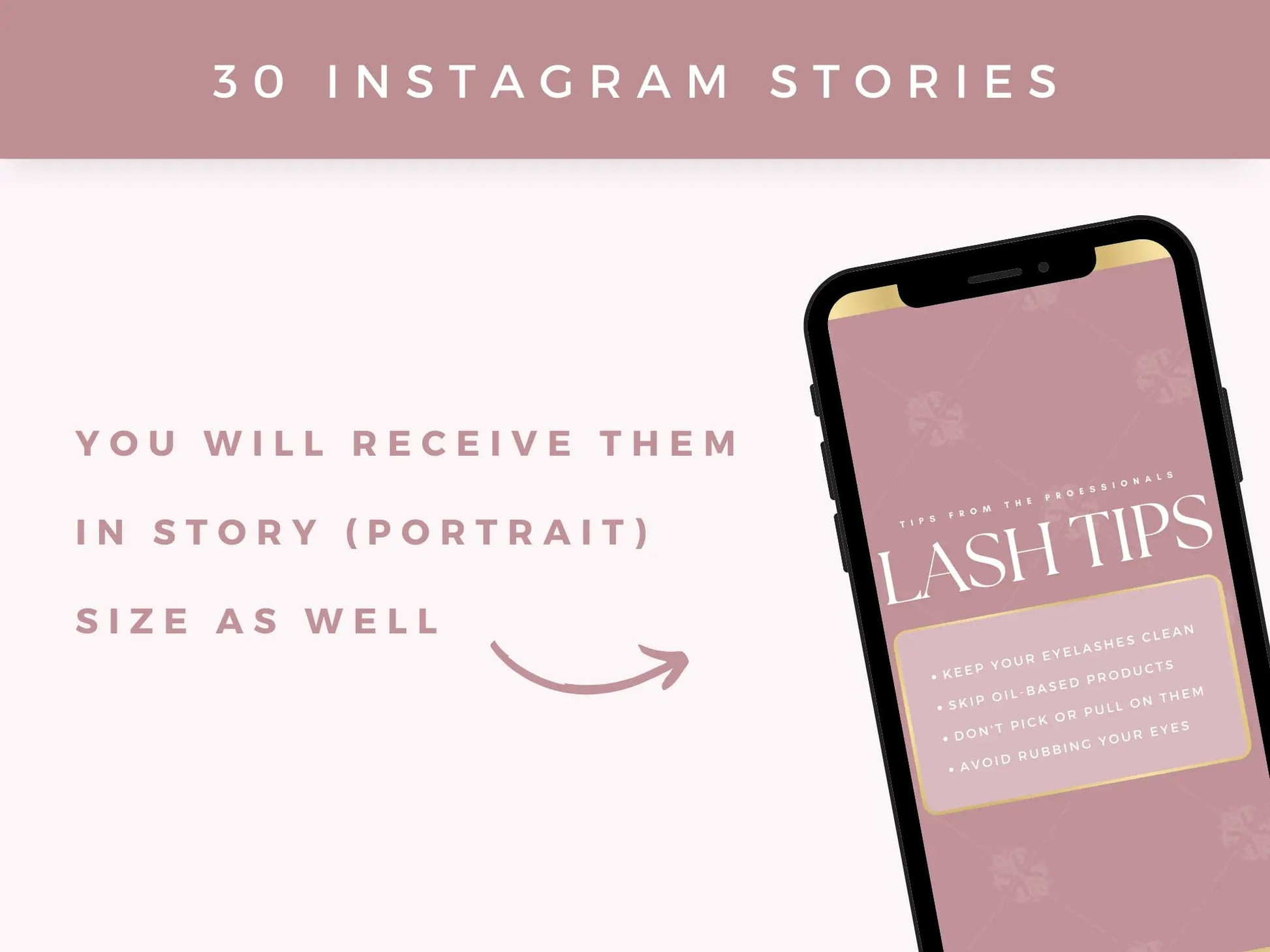 Rose Lash Tech Instagram Kit - Shaima Studio