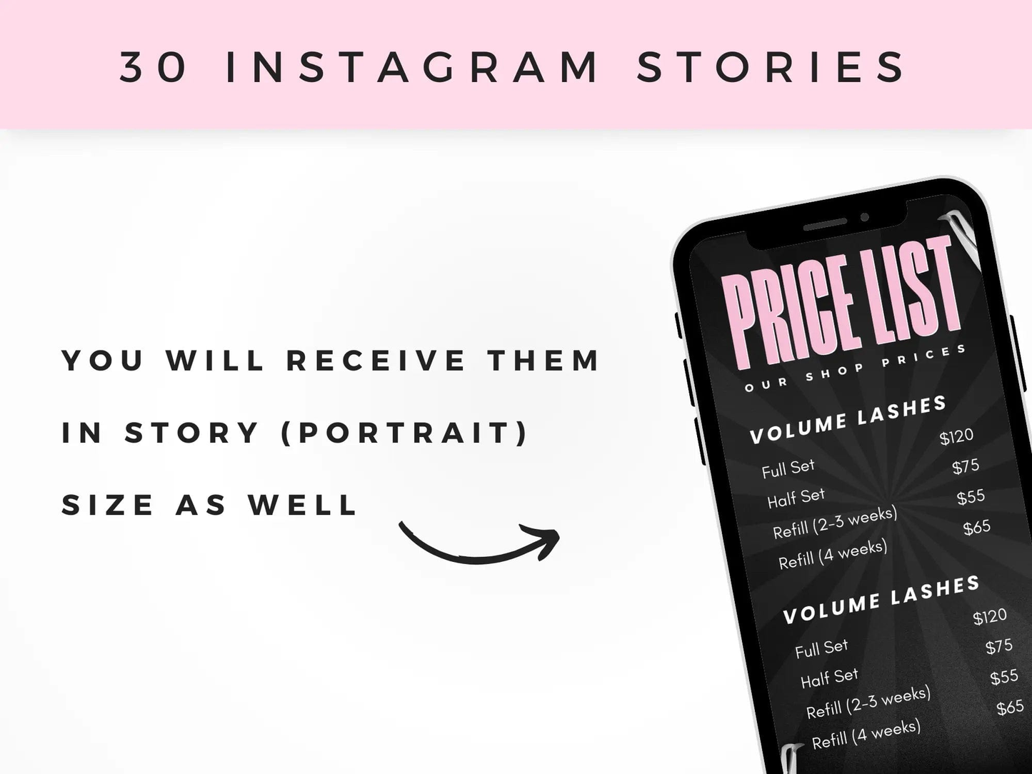 Pink & Black Lash Tech Instagram Kit - Shaima Studio