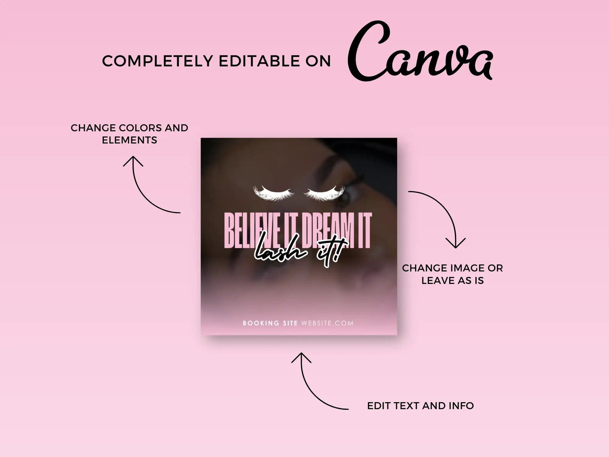 Luxury Pink Lash Tech Instagram Kit - Shaima Studio