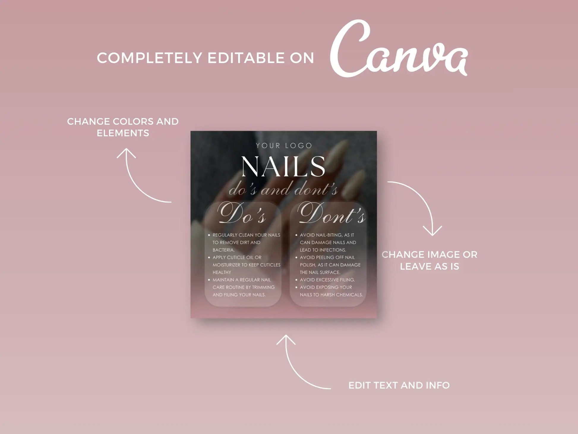 Pink Nail Tech Instagram Kit - Shaima Studio