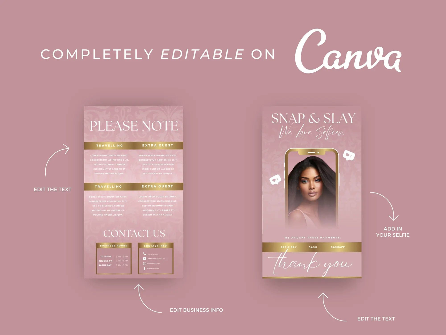 Rose Gold Acuity Scheduling Site - Shaima Studio