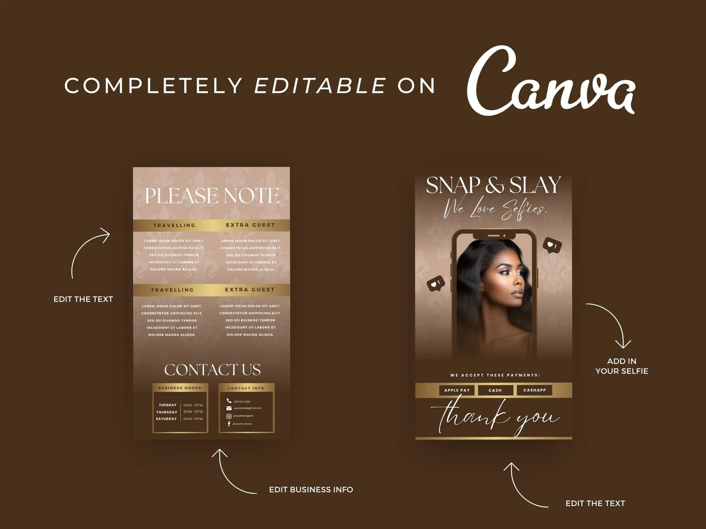 Brown & Gold Acuity Scheduling Site - Shaima Studio