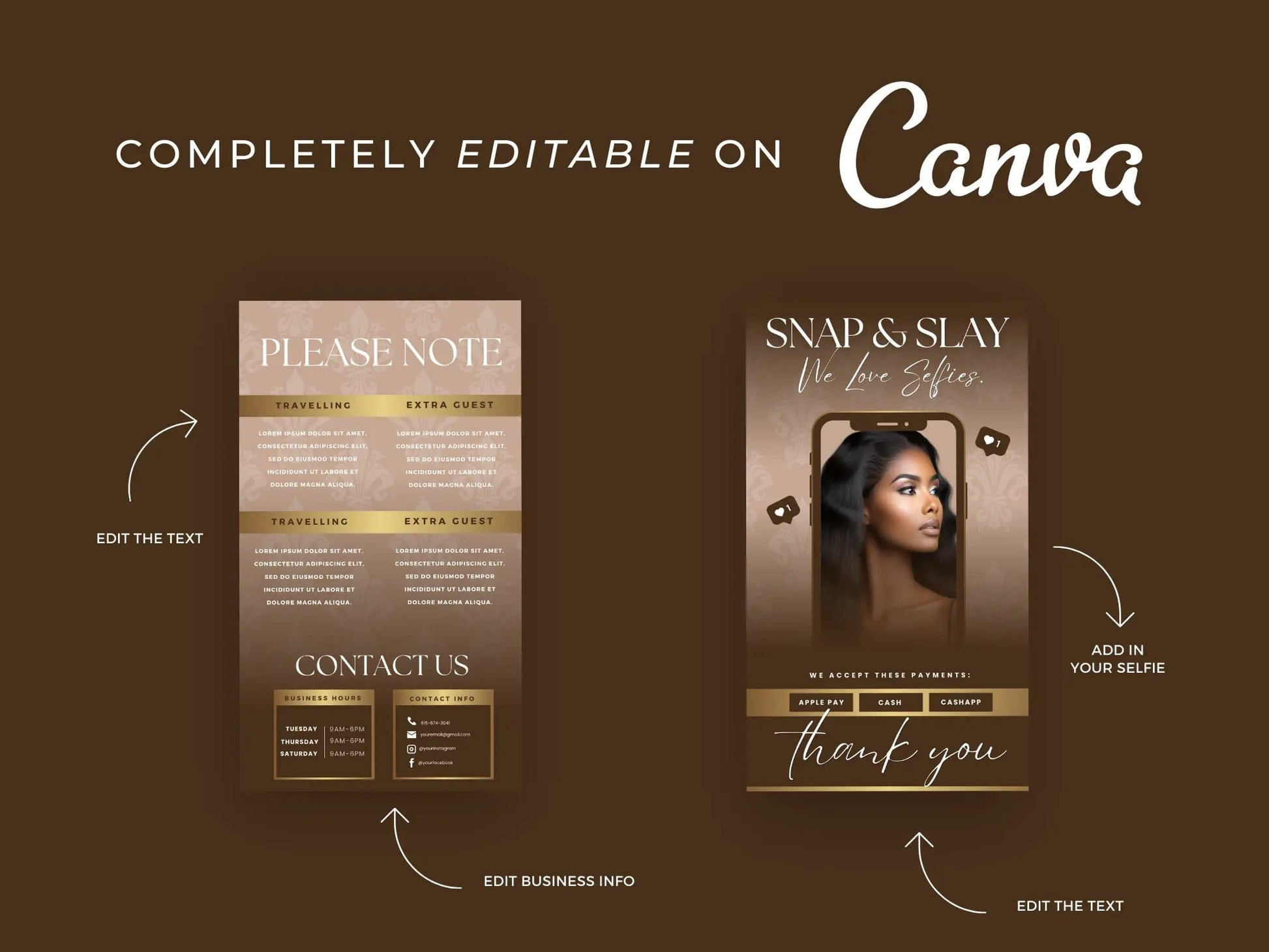 Brown & Gold Acuity Scheduling Site - Shaima Studio