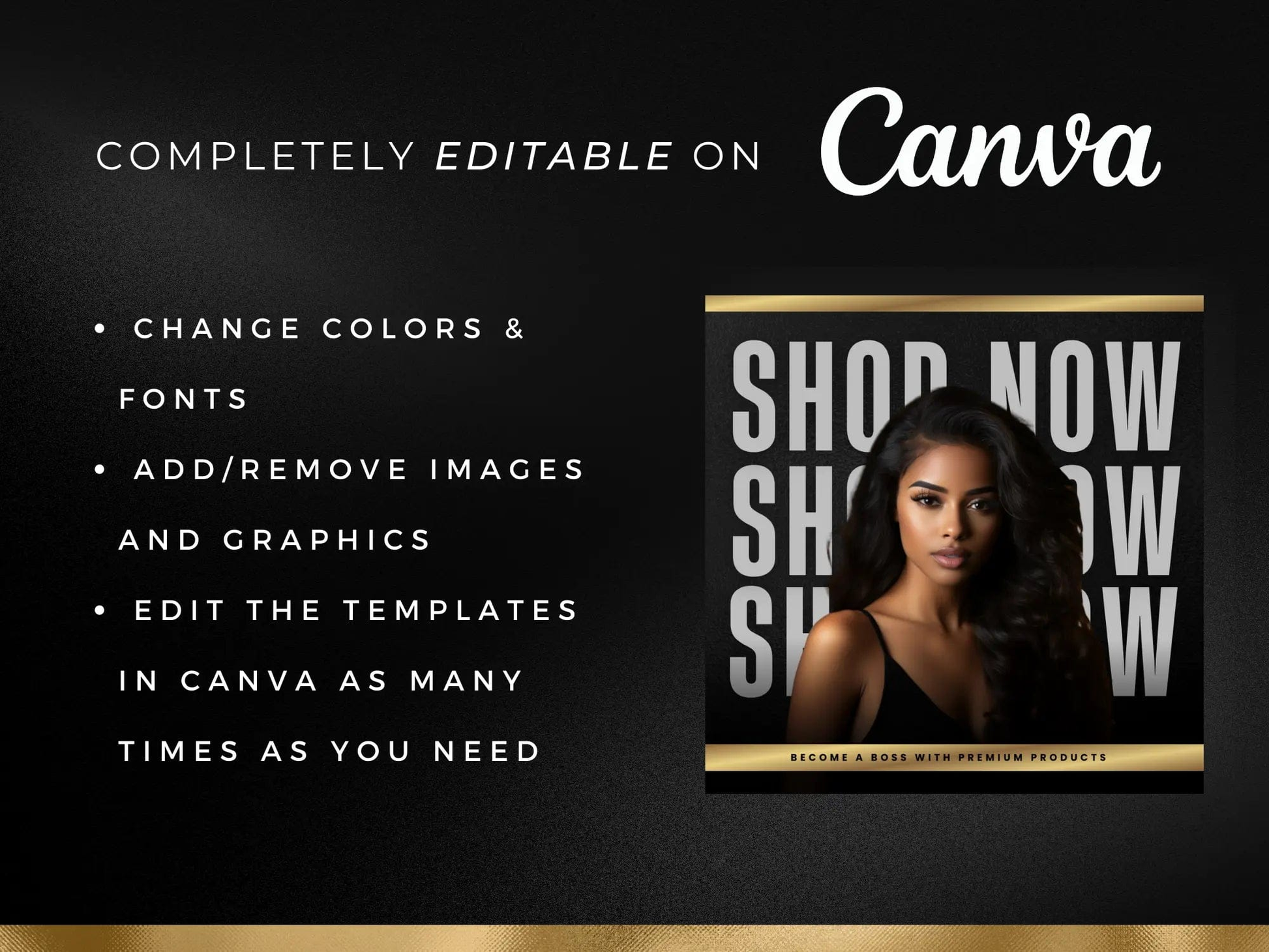 Gold Lash Tech Instagram Kit - Shaima Studio