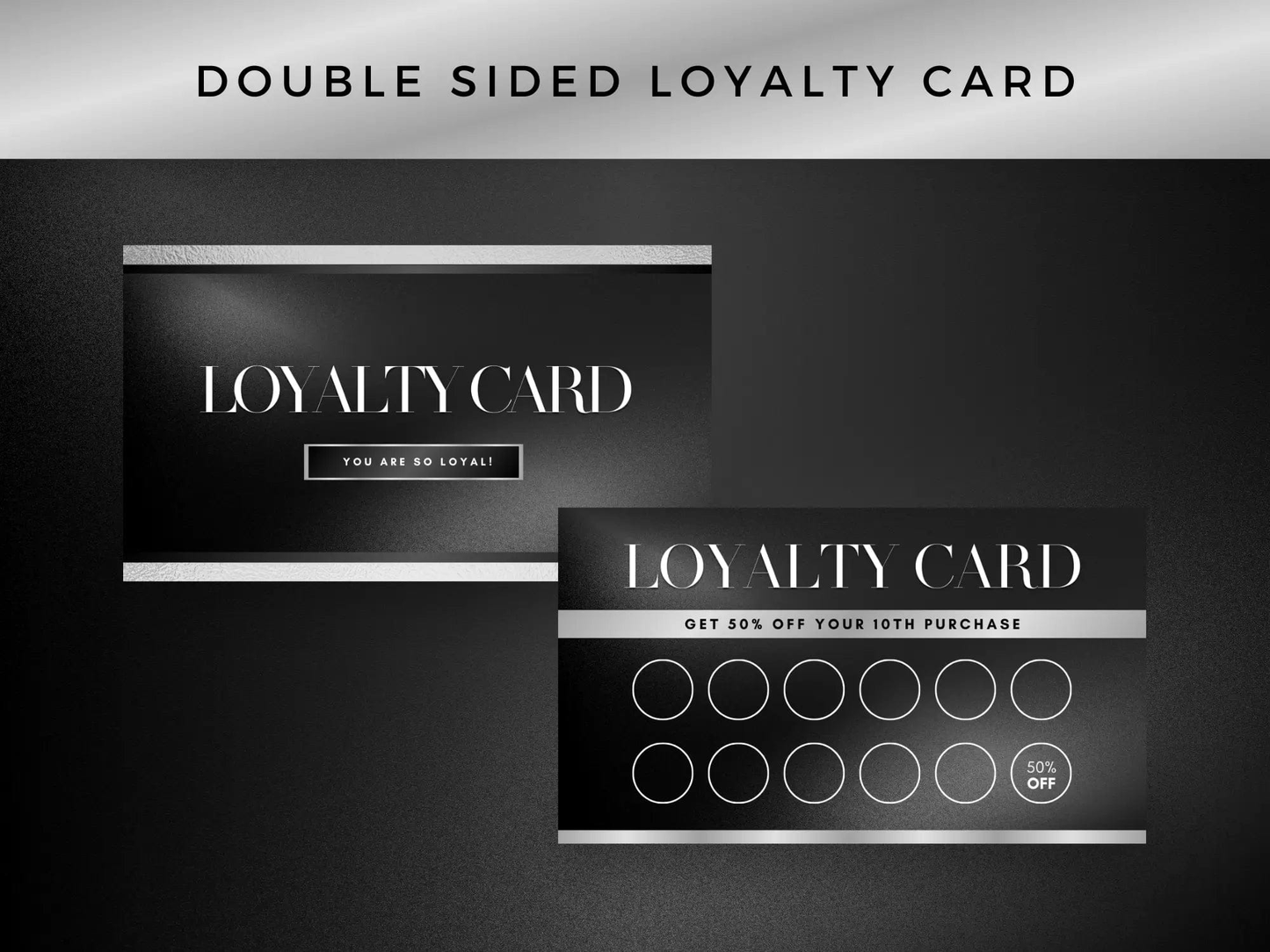 Black & Silver Luxury Hair Branding Kit - Shaima Studio