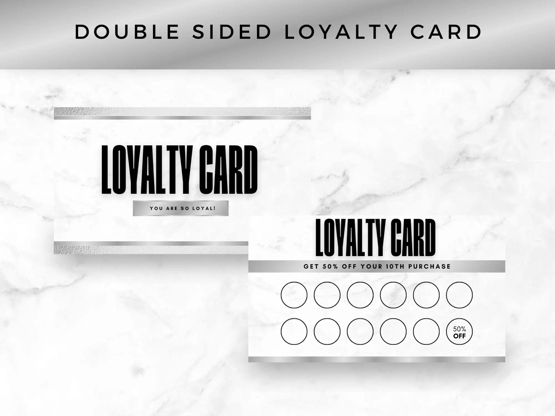 Silver & White Luxury Hair Branding Kit - Shaima Studio