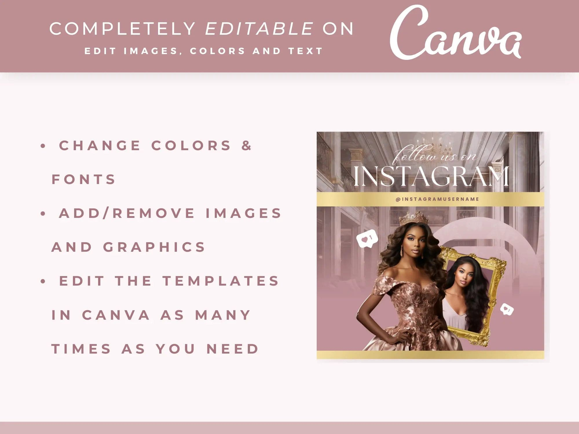 Rose Gold Hair Instagram Kit - Shaima Studio