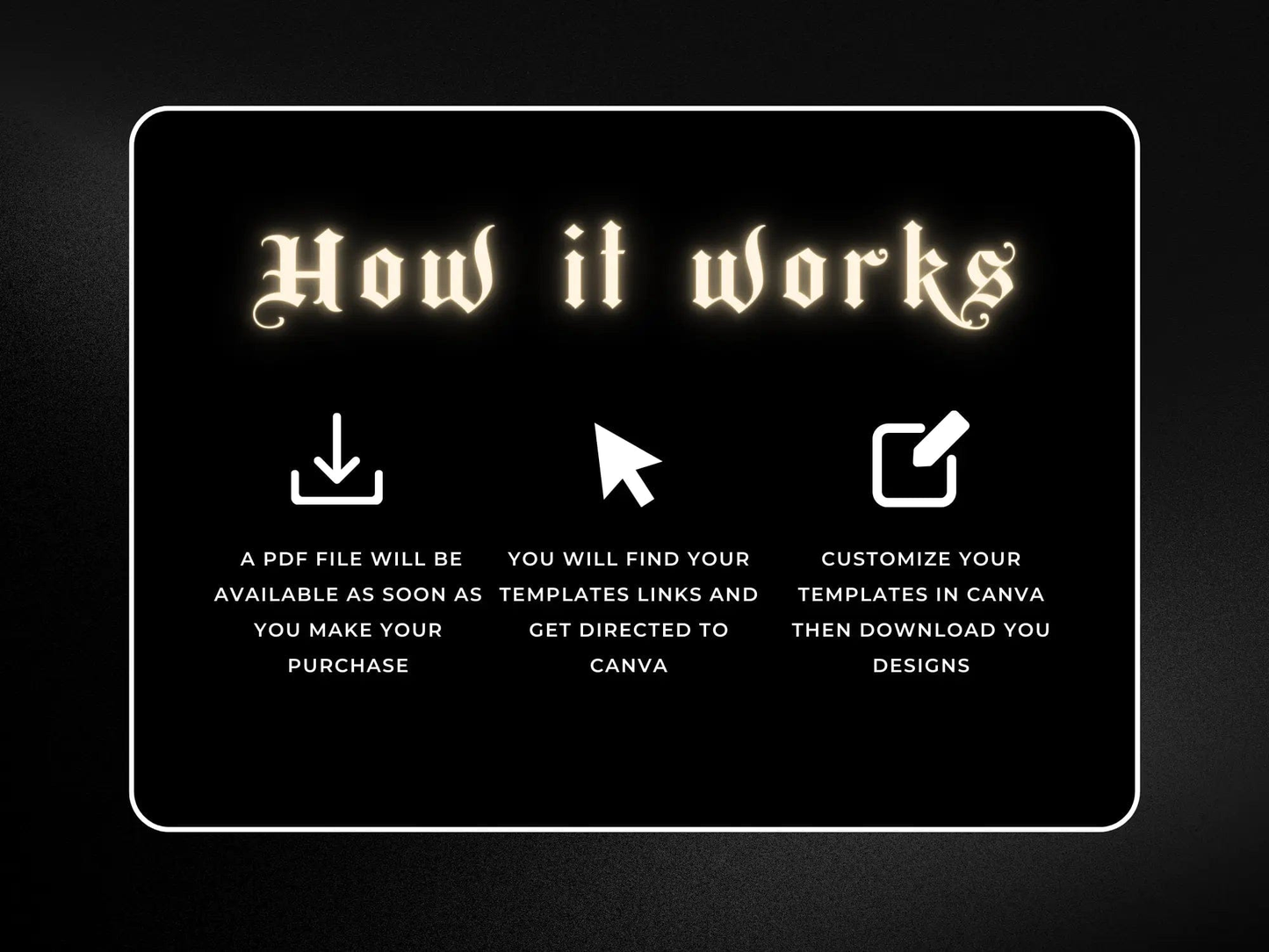 How It Works - Gold & Black Hair Website Banners