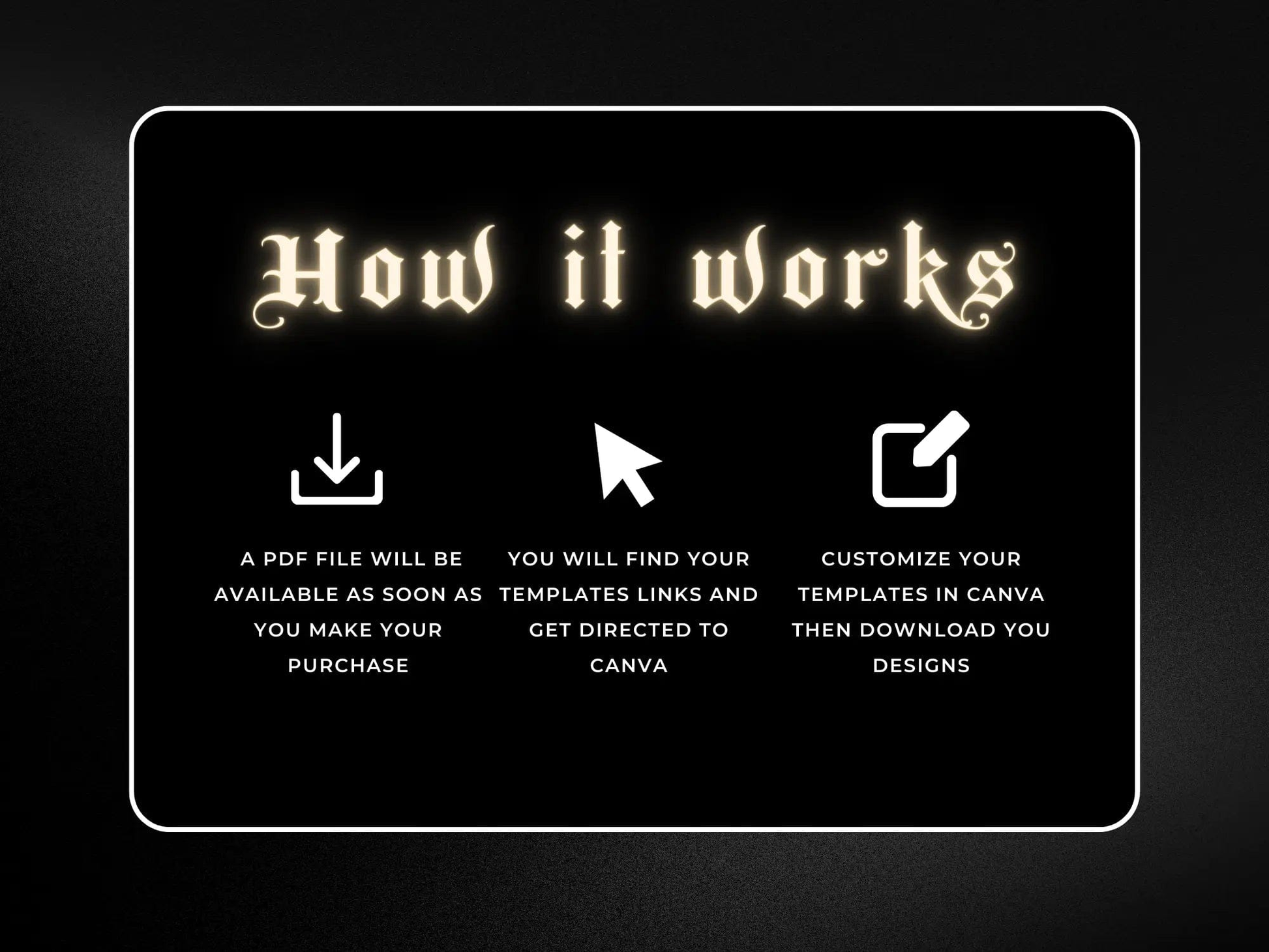 How It Works - Gold & Black Hair Website Banners