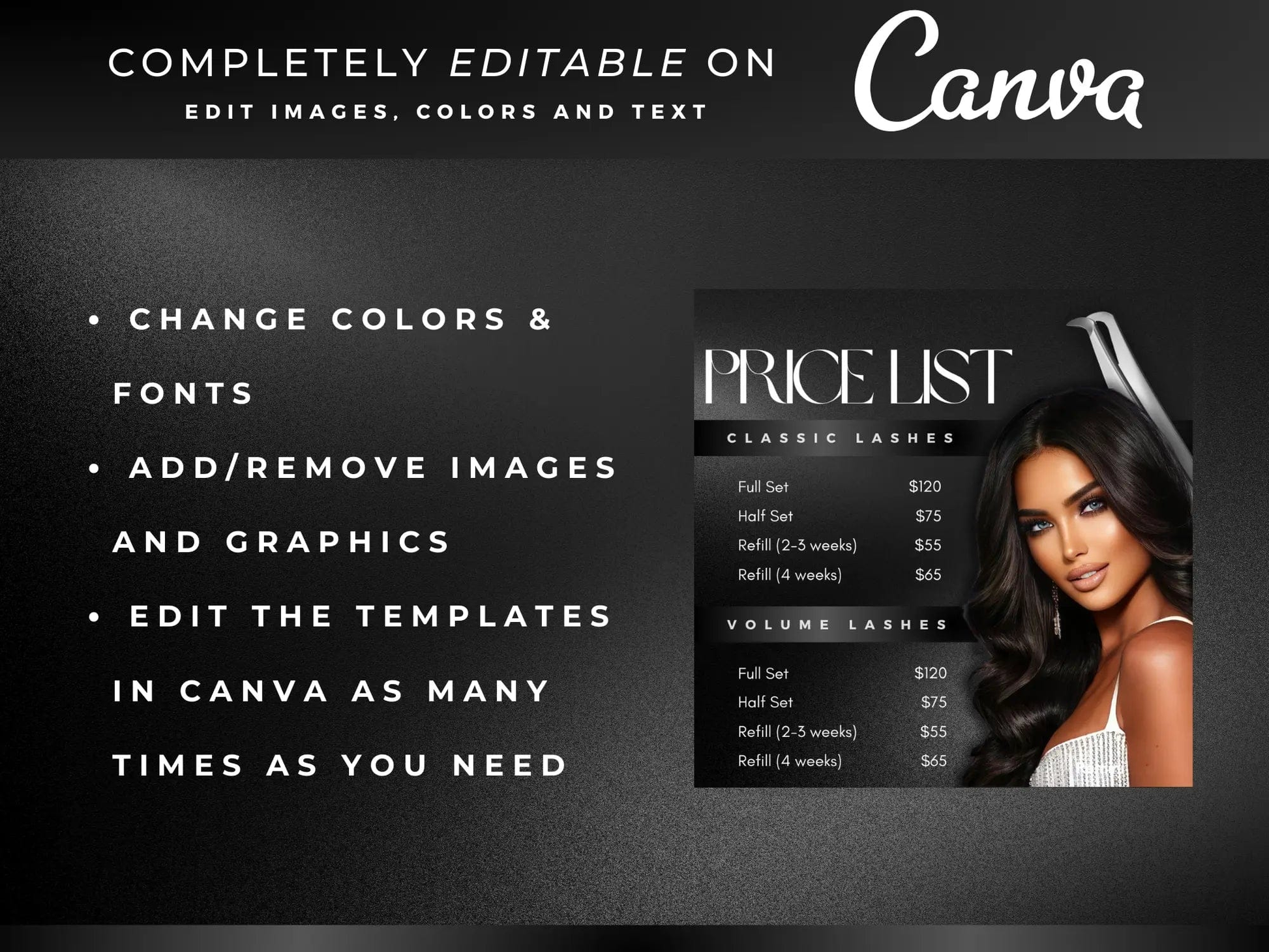 Black Lash Tech Instagram Kit - Shaima Studio