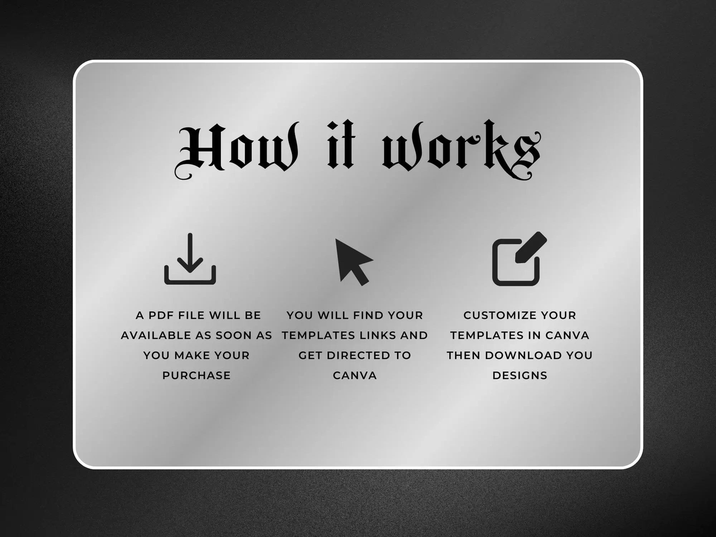 How It Works - Black & Silver Fashion Website Banners