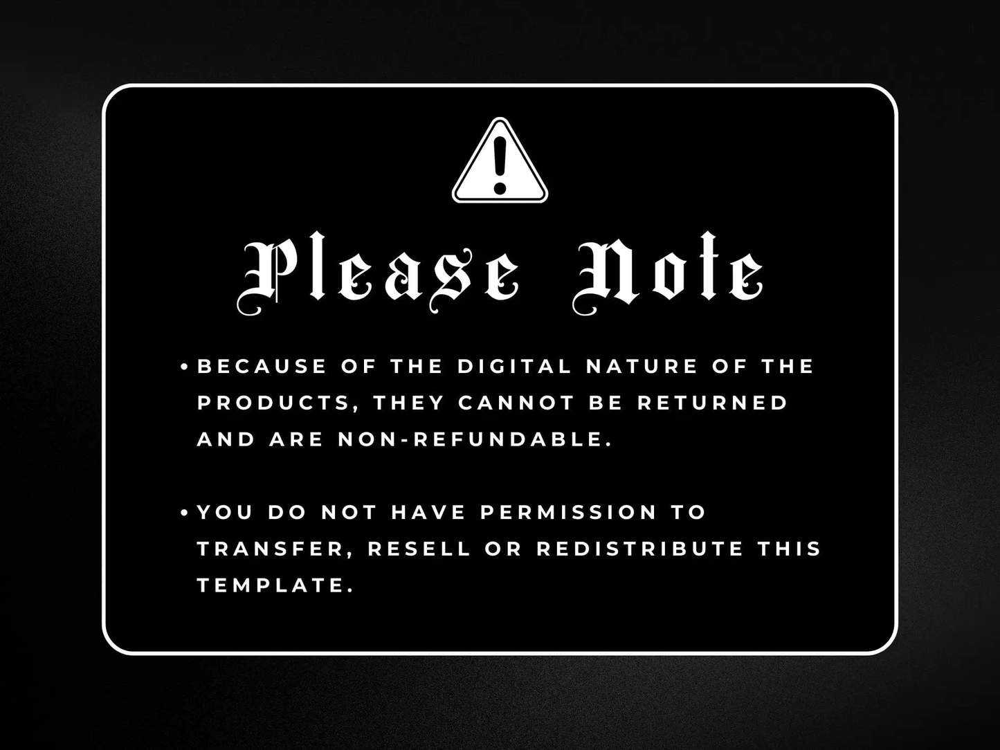 Note on Minimal Black Fashion Website Banners