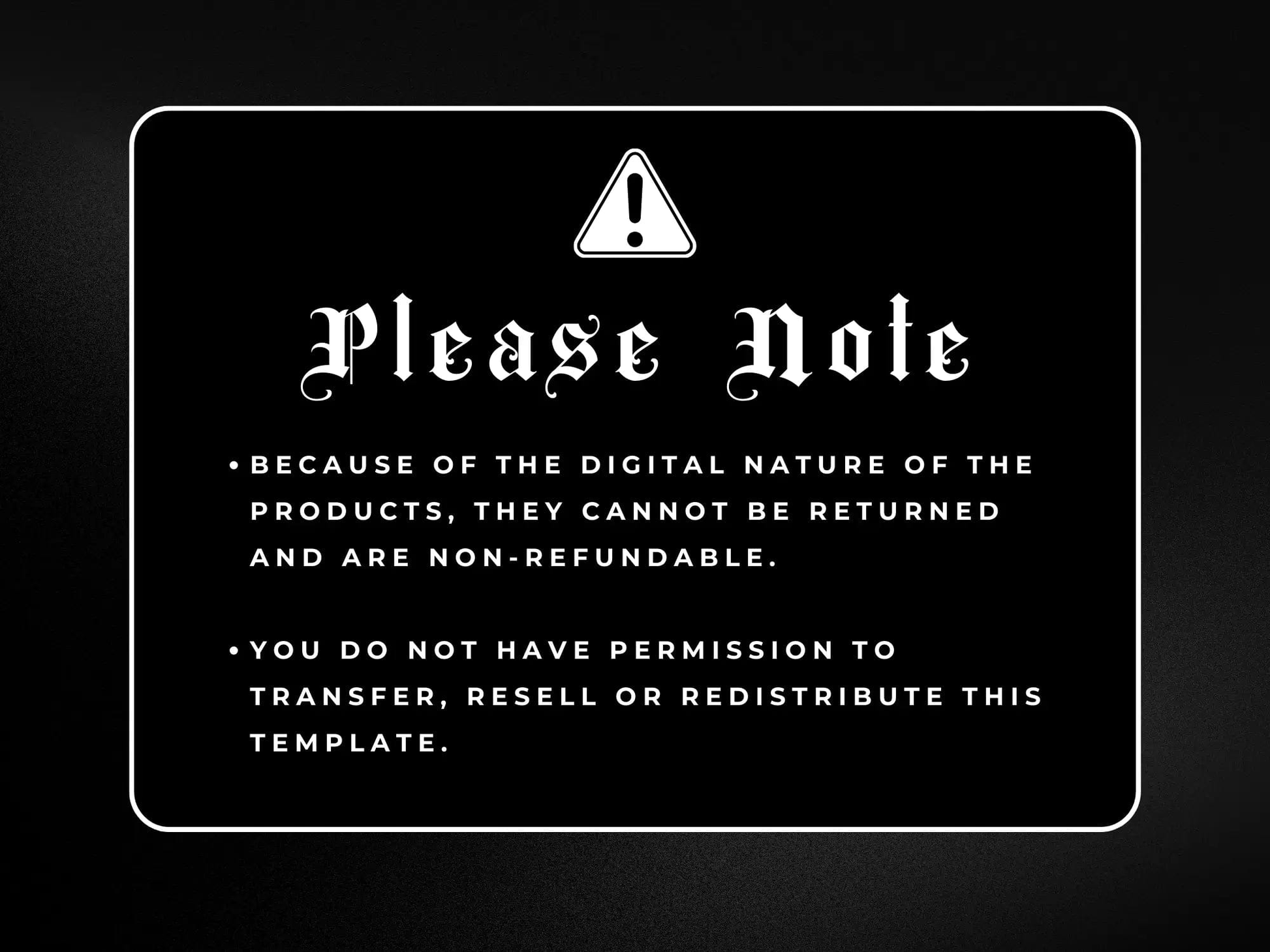 Note on Minimal Black Fashion Website Banners