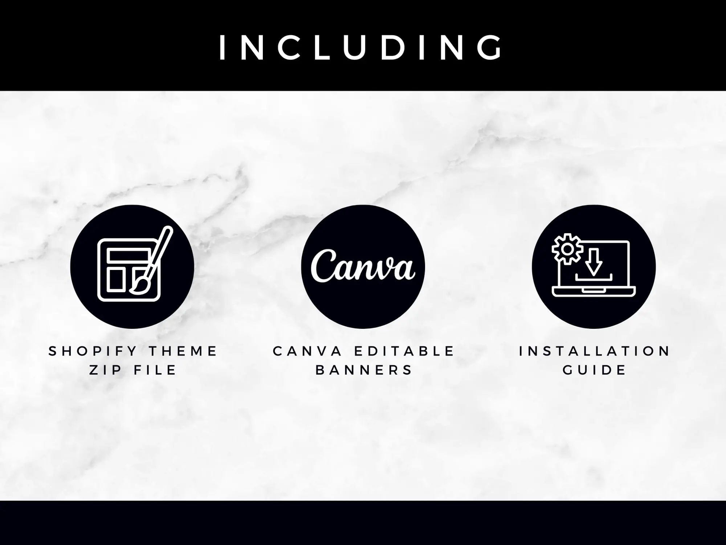 black & white Shopify theme kit
