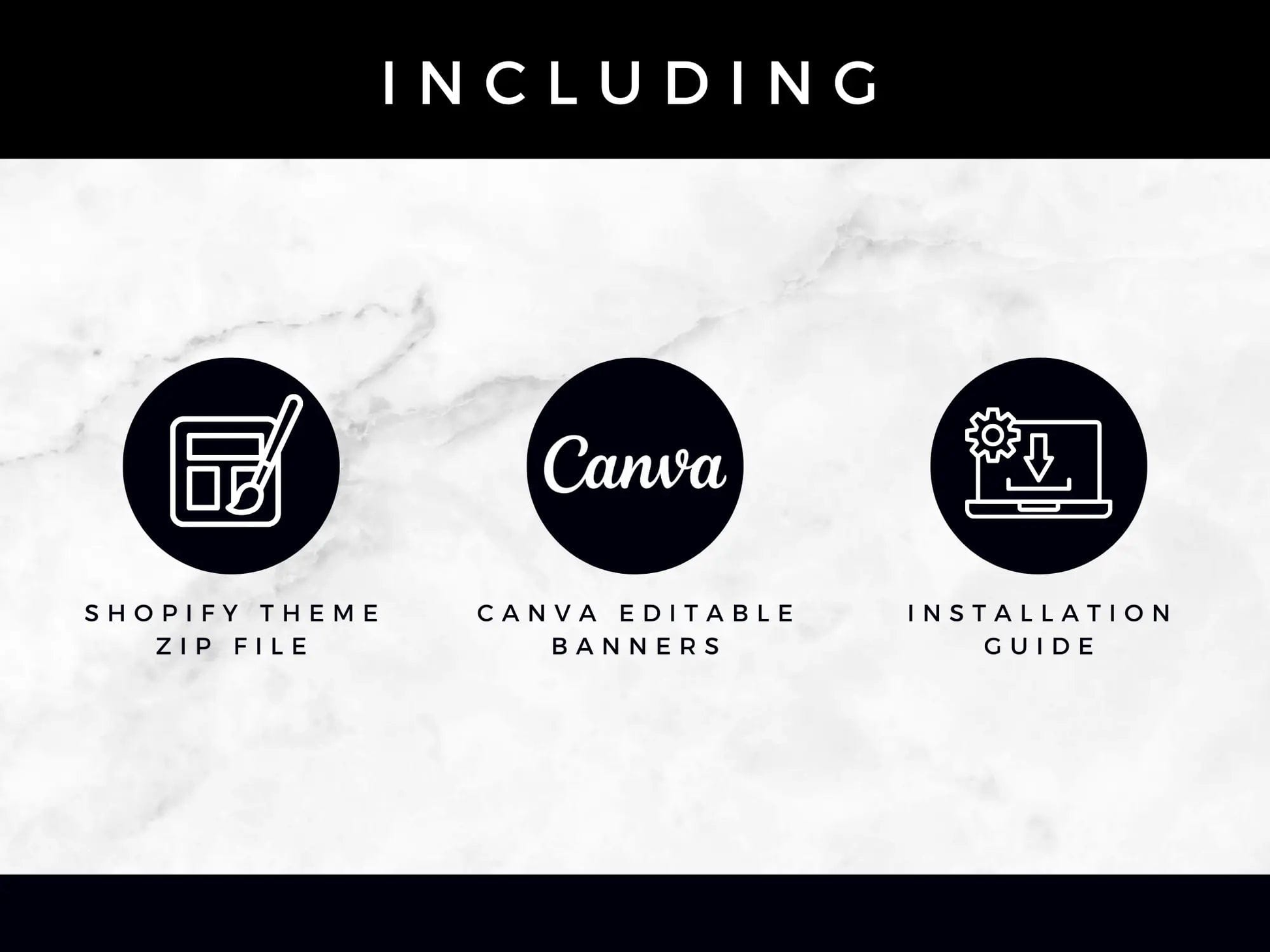 black & white Shopify theme kit