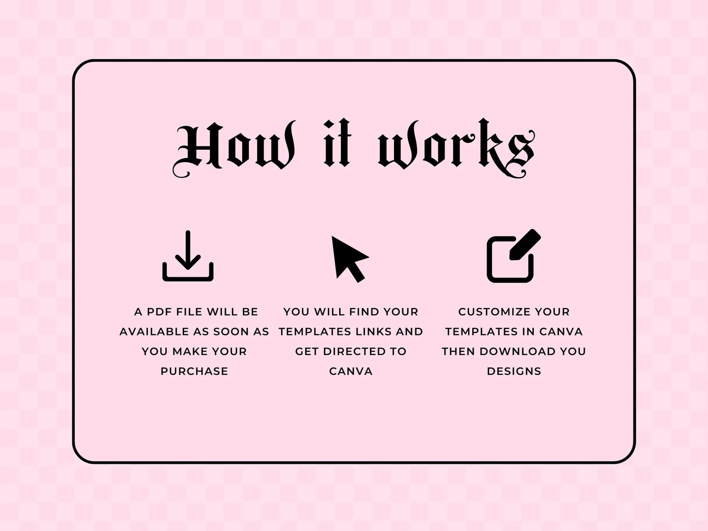 How It Works - Pink Feminine Hair Website Banners