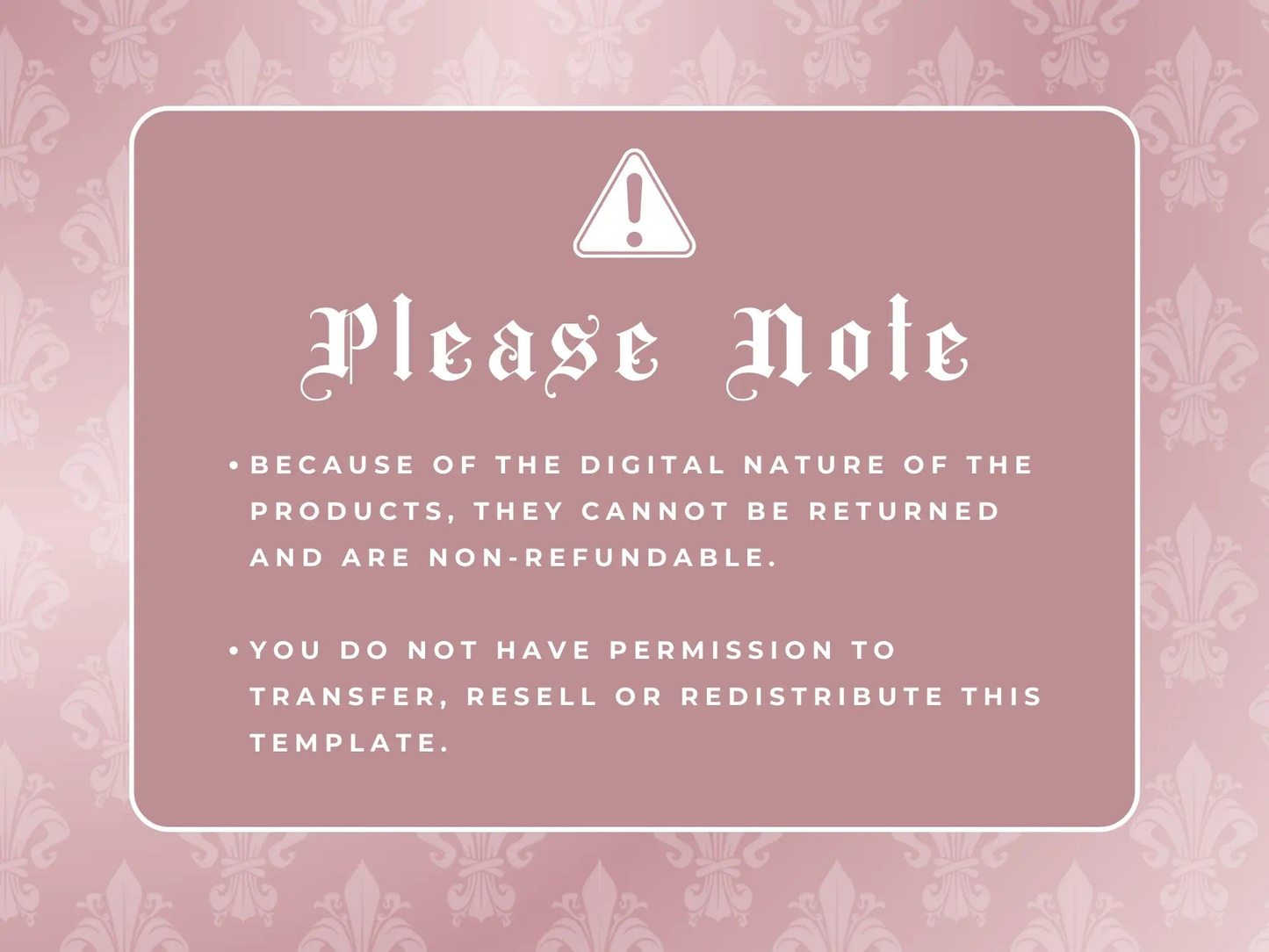 Note on Rose Gold Fashion Website Banners