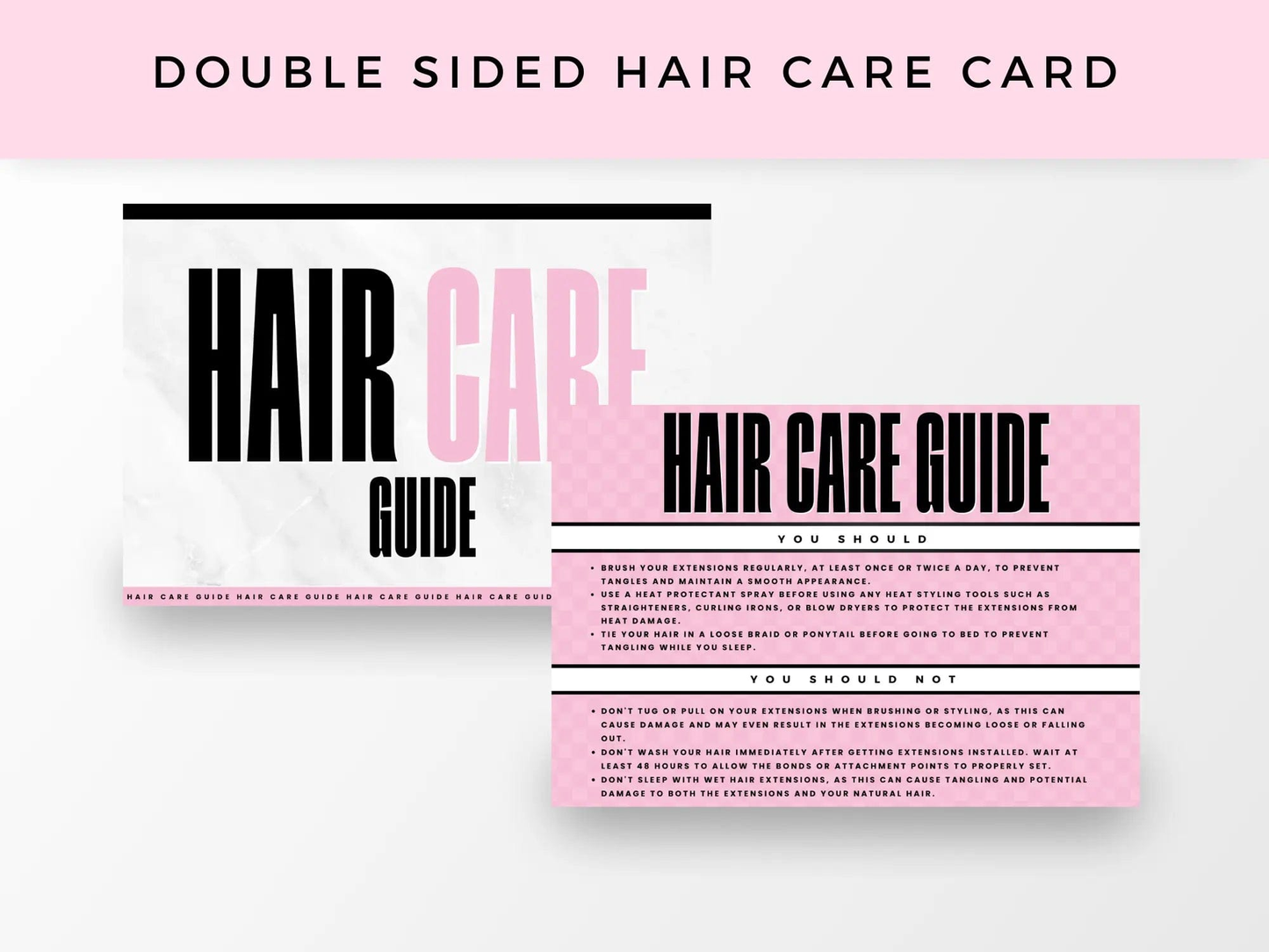 Pink Luxury Hair Branding Kit - Shaima Studio