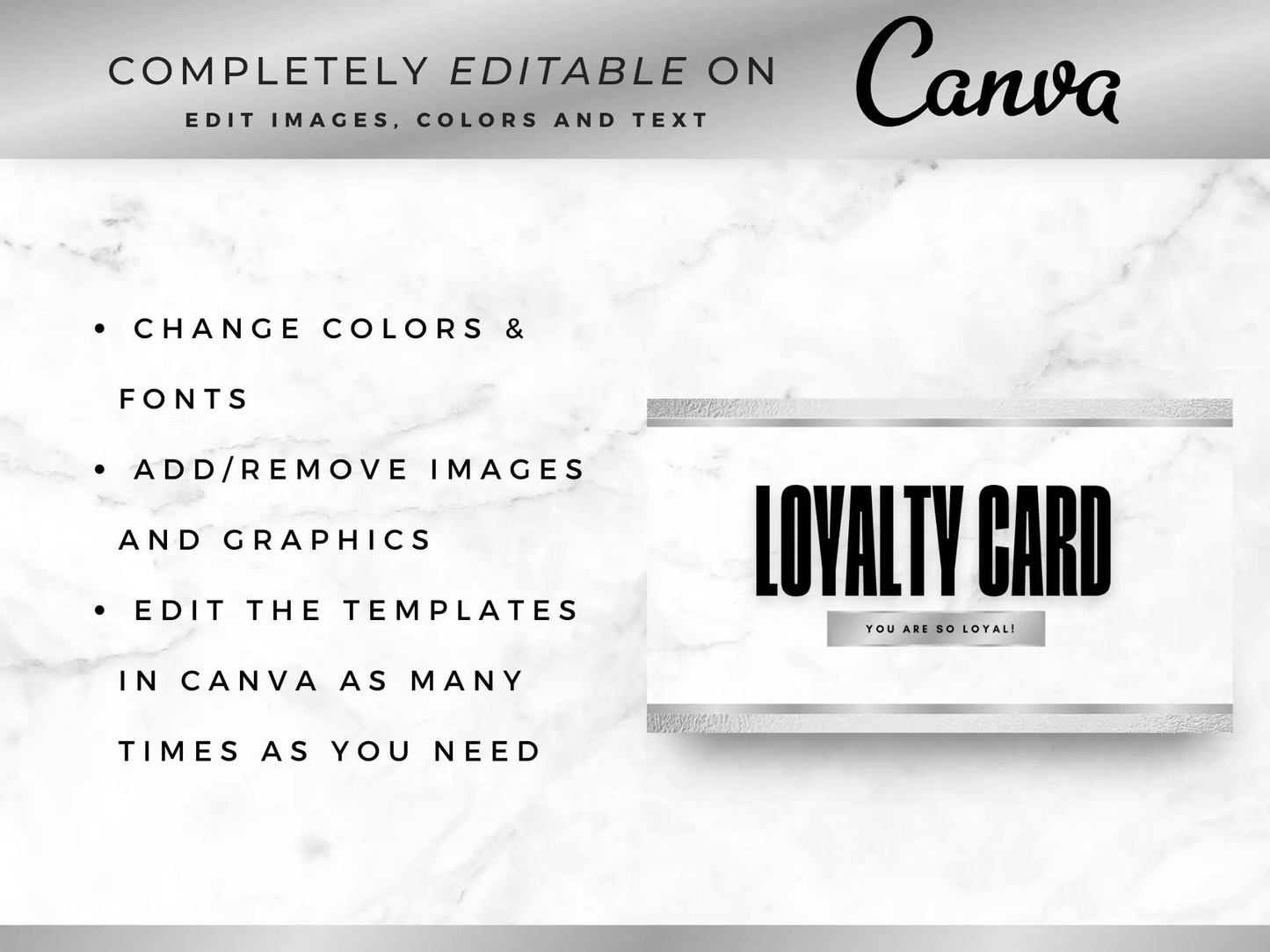 Silver & White Luxury Hair Branding Kit - Shaima Studio