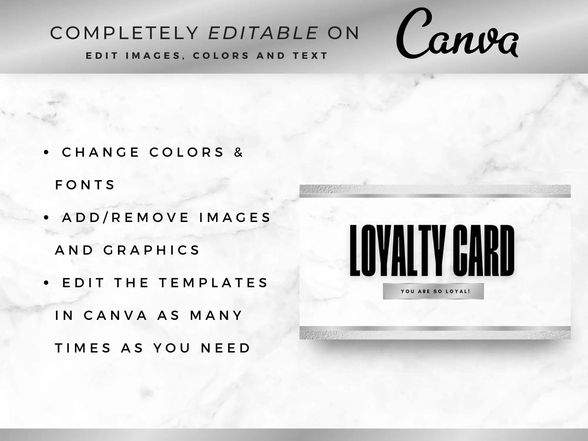 Silver & White Luxury Hair Branding Kit - Shaima Studio