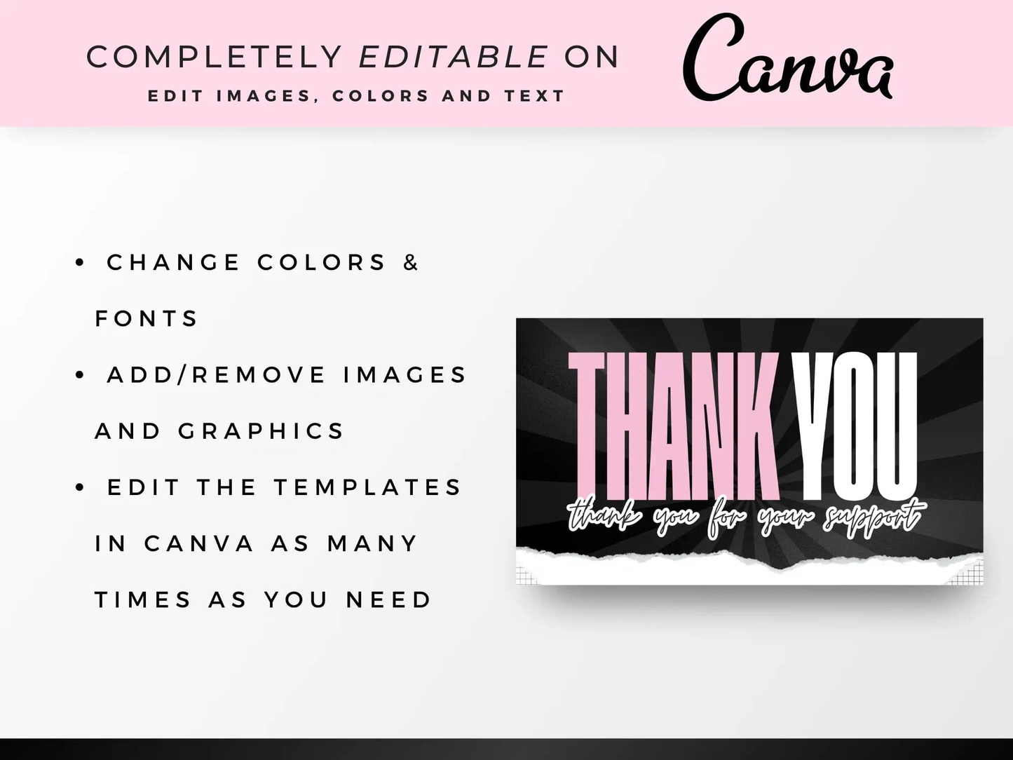 Pink Luxury Hair Branding Kit - Shaima Studio