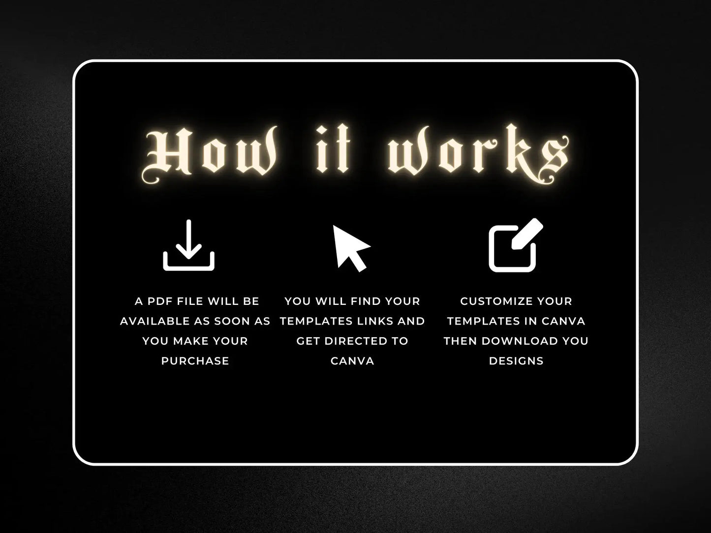 Black & Gold Braiding Instagram Kit how it works