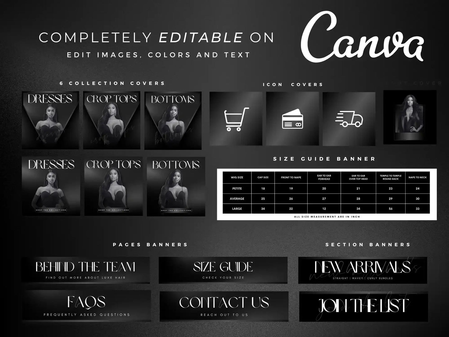 Black White editable on canva 2