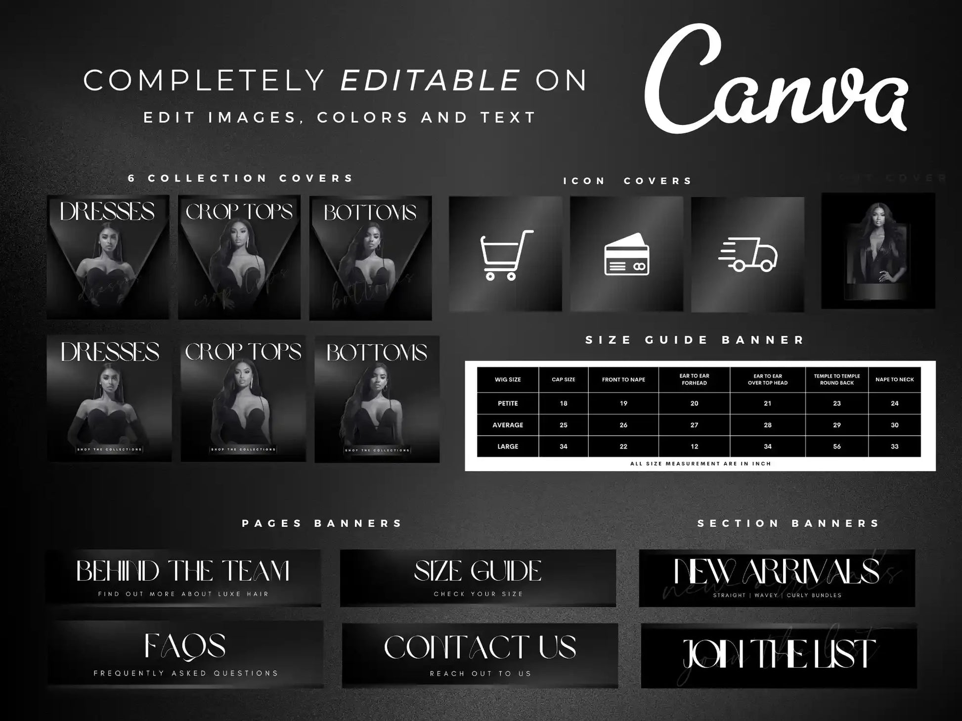 Black White editable on canva 2