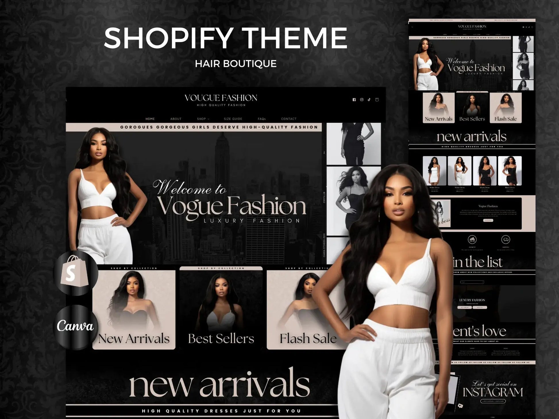 Luxury Beige Black Shopify Theme